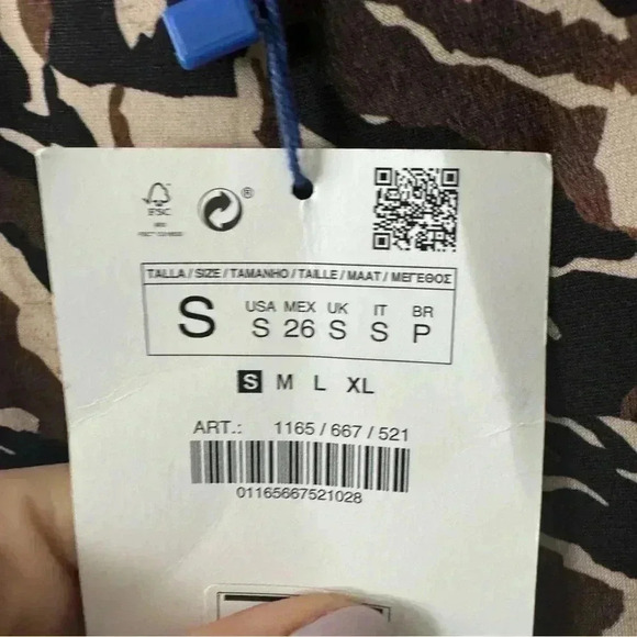 NWT ZARA WIDE LEG PALAZZO PANT S - Picture 5 of 6